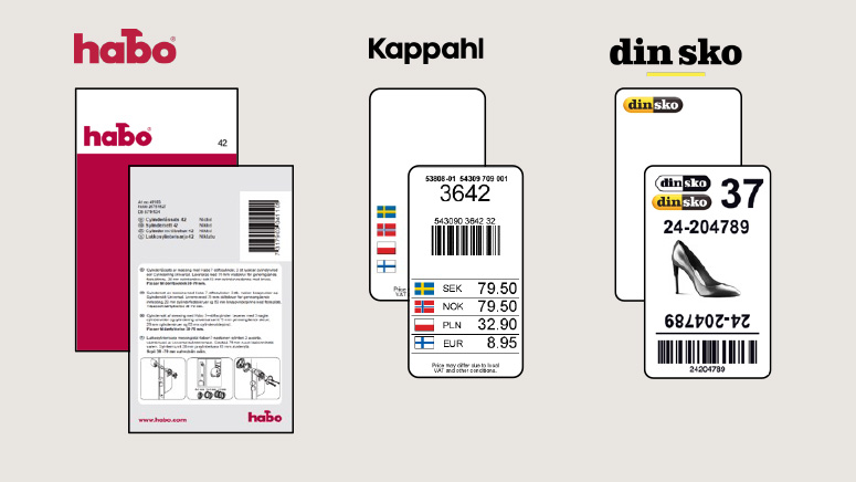 Kundnamn  på hängtag etikett